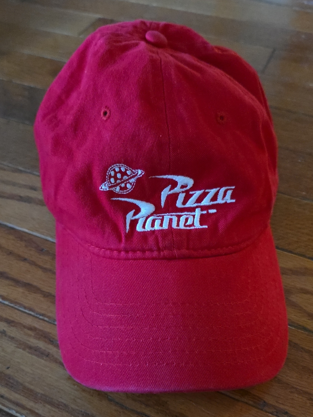 Disney Pixar Toy Story Pizza Planet Red Baseball Hat Cap Youth Kids EUC